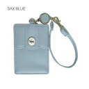 【暮らしラクラク応援セール】Sunny Side サニーサイド メリーゴーランドパスケース SAX JW-0587-71【取り寄せ・返品不可商品】
