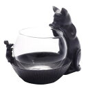 【暮らしラクラク応援セール】グラスポット(ねこ) 11082【取り寄せ・返品不可商品】