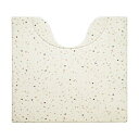 【暮らしラクラク応援セール】スキマにピタっ!PVCトイレマット 55×60cm テラゾー【取り寄せ・返品不可商品】
