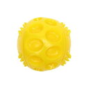 【暮らしラクラク応援セール】ルークラン ループ スクイーキー ボール イエロー ペット用品【取り寄せ・返品不可商品】