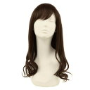 【暮らしラクラク応援セール】プリシラ BEAUTE 総手植えオールウィッグ エレガントカールロング 人毛ミックス ナチュラルブラウン BA-105-ZNB【取り...
