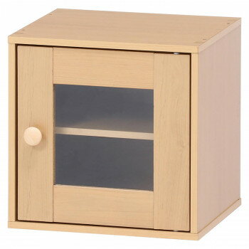 【暮らしラクラク応援セール】不二貿易　（C/D:99898） キューブボックス ガラス扉 NA【取り寄せ・返品不可商品】