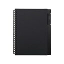 【暮らしラクラク応援セール】LIHIT LAB.(リヒトラブ) オープンリングノート A5 ピュアブラック N-7201-24【取り寄せ・返品不可商品】