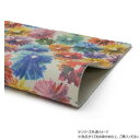 【暮らしラクラク応援セール】大判切り革 極彩花(プリント加工) ベージュ 1枚 Pkawa106-2/1-01【取り寄せ・返品不可商品】