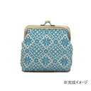【暮らしラクラク応援セール】オリムパス 日本の伝統刺繍 こぎんキット がま口ポーチ 角型(ベージュ) 38【取り寄せ・返品不可商品】