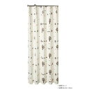 【暮らしラクラク応援セール】Arie(アーリエ) ネコタン カーテン 2枚組 100×178cm OR 725567000178075【取り寄せ・返品不可商品】