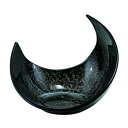 【暮らしラクラク応援セール】福井クラフト 三日月盛器ブラックアクア* 51018850【取り寄せ・返品不可商品】