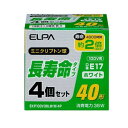 【暮らしラクラク応援セール】ELPA 長寿命ミニクリプトン36W4P EKP100V36LW(W)4P【取り寄せ・返品不可商品】