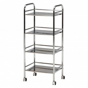 【暮らしラクラク応援セール】不二貿易 C/D:93399 マルチワゴン4段 CR/CR 93399【取り寄せ・返品不可商品】