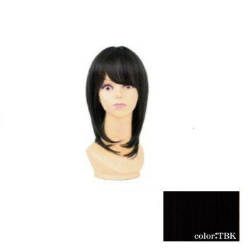 【暮らしラクラク応援セール】プリシラ 5分ウィッグニュアンスストレート耐熱 ブラック GB-01-TBK【取り寄せ・返品不可商品】