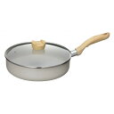 【暮らしラクラク応援セール】ホペア IH対応マーブルワイドパン24cm(ガラス蓋付) MB-2710 1034424【取り寄せ・返品不可商品】