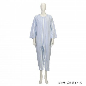 【暮らしラクラク応援セール】竹虎　ソフトケアねまき薄手　ブルー　大きいサイズ　105915・LL【取り寄せ・返品不可商品】