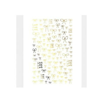 【暮らしラクラク応援セール】TSUMEKIRA(ツメキラ) ネイルシール es 手書きリボン ゴールド (ジェル専用) ES-RBN-003【取り寄せ・返品不可商品】