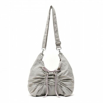 【暮らしラクラク応援セール】Rename リボン バタフライ ギャザー ショルダー トートバッグ グレー RSN..