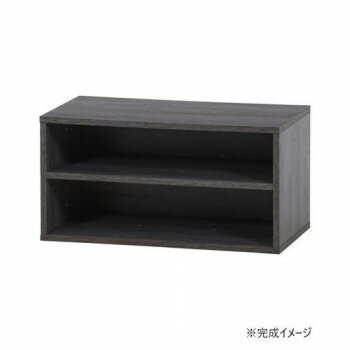 【暮らしラクラク応援セール】不二貿易 C/D:51574 EZBO コネクトボックス 棚付き GY【取り寄せ・返品不可商品】