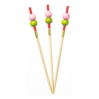 【暮らしラクラク応援セール】萬洋 2色だんご串 7.5cm50本入 18-364B【取り寄せ・返品不可商品】