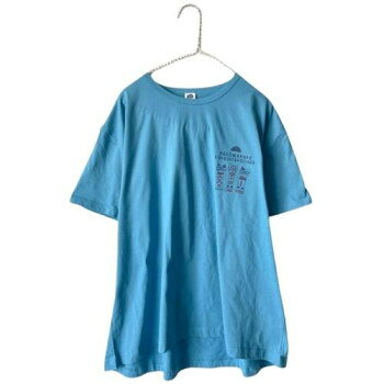 Other - 【暮らしラクラク応援セール】クスグルジャパン 天竺ニット ラフサイズTシャツ こけし柄 ブルー 24-7132【取り寄せ・返品不可商品】