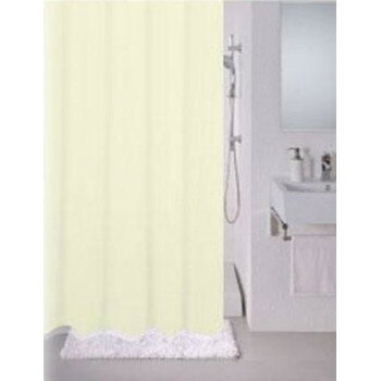 【暮らしラクラク応援セール】シャワーカーテン　ブリーズ　無地タイプ　幅130×高さ180cm　ホワイト【取り寄せ・返品不可商品】