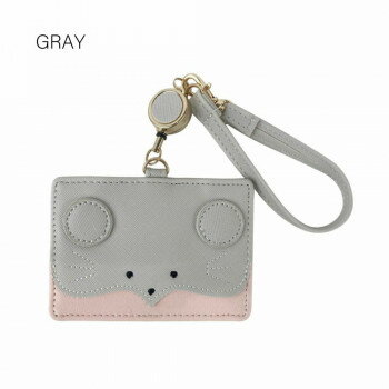 【暮らしラクラク応援セール】Sunny Side サニーサイド アニマルパスケース(ねずみ)GY JW-0569-12【取り寄せ・返品不可商品】