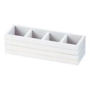 【暮らしラクラク応援セール】ウッド マルチケース アイボリー 16-74IV【取り寄せ・返品不可商品】