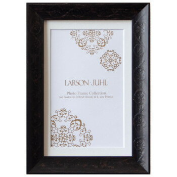 【暮らしラクラク応援セール】ラーソン・ジュール マンティーヤ ハガキ L判用中抜きマット付き ブラック LJS-LJPF6546【取り寄せ・返品不可商品】