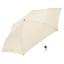 【暮らしラクラク応援セール】Waterfront ビッグサイズ三つ折りたたみ傘60cm ホワイト U360-0839WH1-B4【取り寄せ・返品不可商品】