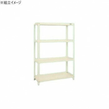 【暮らしラクラク応援セール】サカエ スーパーラック 4段タイプ 1220×450×1800mm アイボリー SPR-3114I【取り寄せ・返品不可商品】