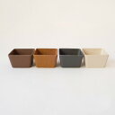 【暮らしラクラク応援セール】志成販売 RECYCLE プラントポット スクエア S/4 BAMBOO 107386A【取り寄せ・返品不可商品】