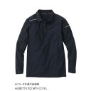 【暮らしラクラク応援セール】桑和 0395-50 長袖ポロシャツ Mサイズ ブラック(4)【取り寄せ・返品不可商品】