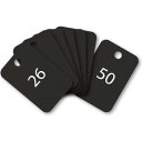 【暮らしラクラク応援セール】オープン工業 スチロール番号札 26〜50 黒 BF-55-BK【取り寄せ・返品不可商品】