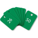 【暮らしラクラク応援セール】オープン工業 スチロール番号札 26〜50 緑 BF-55-GN【取り寄せ・返品不可商品】