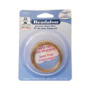 【暮らしラクラク応援セール】Beadalon(ビーダロン) ハーフラウンドワイヤー ノンターニッシュブラス 0.64mm×5m 22【取り寄せ・返品不可商品】