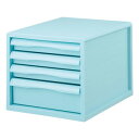 【暮らしラクラク応援セール】ナカバヤシ FIT COLOR A4レターケース4段 BL ブルー A4E-FC04-BL【取り寄せ・返品不可商品】