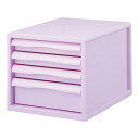 【暮らしラクラク応援セール】ナカバヤシ FIT COLOR A4レターケース4段 PI ピンク A4E-FC04-PI【取り寄せ・返品不可商品】