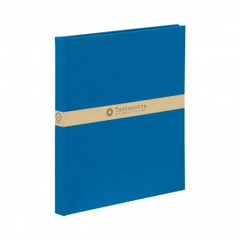 【暮らしラクラク応援セール】ナカバヤシ　テラコッタ　ブック式フリーアルバム　デミ　ブルー　TER-DB-180-B【取り寄せ・返品不可商品】