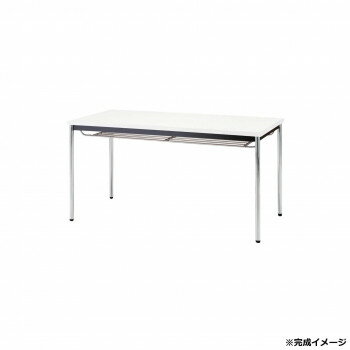 【暮らしラクラク応援セール】藤沢工業(TOKIO)　ミーティングテーブル　TDW-1575TK ホワイト【取り寄せ..