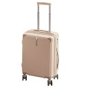 【暮らしラクラク応援セール】CICIBELLA(シシベラ) 多機能スーツケース Mサイズ (約70L/4〜7泊) ピンクチタン【取り寄せ・返品不可商品】