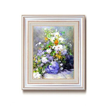 【暮らしラクラク応援セール】ルノワール名画額F6AS　1733440・花瓶の花【取り寄せ・返品不可商品】