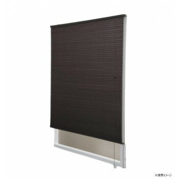 【暮らしラクラク応援セール】ハニカムスクリーン　彩　幅40×高さ135cm　ブラウン【取り寄せ・返品不可..