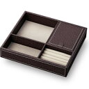 【暮らしラクラク応援セール】ユーパワー LEATHER STYLE マルチ レザートレー Mサイズ ブラウン MB-02512【取り寄せ・返品不可商品】