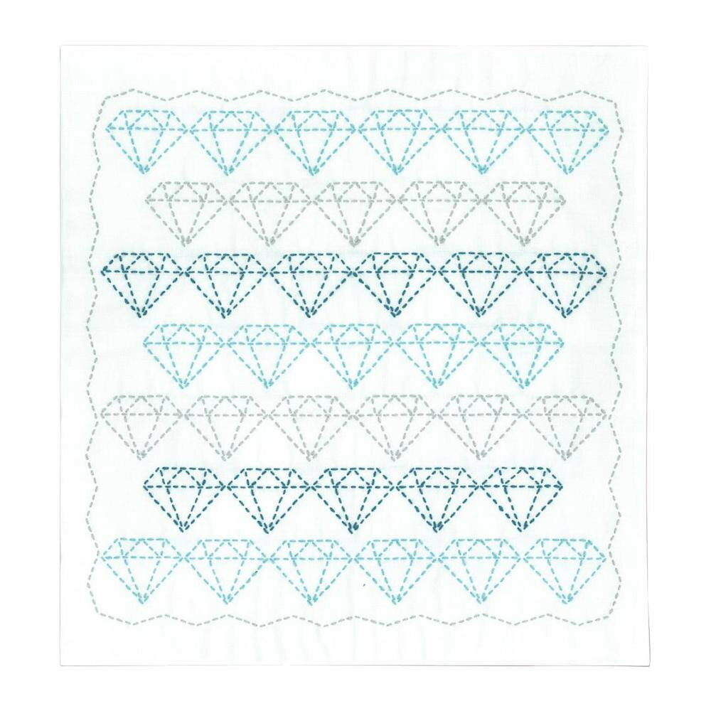 【暮らしラクラク応援セール】オリムパス 刺し子キット 花ふきん ジュエル SK-373【取り寄せ・返品不可商品】