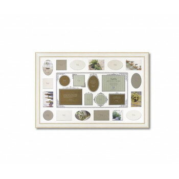 【暮らしラクラク応援セール】24フォト ナチュラルロハス フォトフレーム ホワイト NF-10007【取り寄せ・返品不可商品】