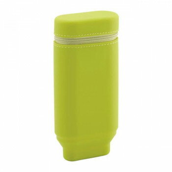 【暮らしラクラク応援セール】LIHIT LAB.(リヒトラブ)　ACTACT　スタンドペンケース　オーバルタイプ　イエローグリーン　A-7694-6【取り寄せ・返品不可商品】