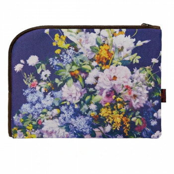 【暮らしラクラク応援セール】名画フラットポーチ ルノワール 「大きな花瓶」 AP-01010【取り寄せ・返品不可商品】