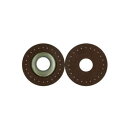 【暮らしラクラク応援セール】INAZUMA イナズマ 10mmロープ用縫い付けハトメ アンティークゴールド 4枚入 870 焦茶 BA-12-10AG【取り寄せ...