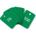 【暮らしラクラク応援セール】オープン工業 スチロール番号札 76〜100 緑 BF-57-GN【取り寄せ・返品不可商品】