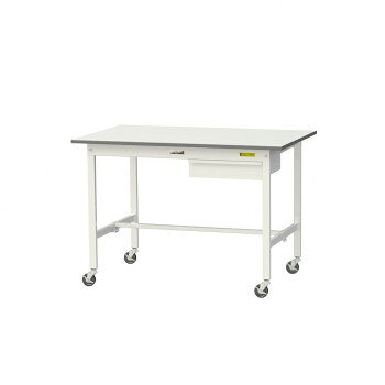 Rakuten - 【暮らしラクラク応援セール】山金工業(YamaTec) SUPC-1275U-WW ワークテーブル 150シリーズ 移動(H825mm)(キャビネット付き)【取り寄せ・返品不可商品】