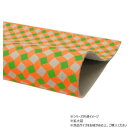 【暮らしラクラク応援セール】大判切り革 キュービック(プリント加工) オレンジ×グリーン 1枚 Pkawa105-2/1-03【取り寄せ・返品不可商品】