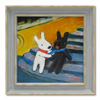 【暮らしラクラク応援セール】リサとガスパール アートフレーム Sサイズ「リサとガスパールのであい」 GL-02012【取り寄せ・返品不可商品】