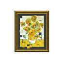 【暮らしラクラク応援セール】名画モザイクアート 〜アートフレーム〜 Lサイズ ゴッホ「ひまわり」 AM-16001【取り寄せ・返品不可商品】